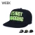 Import Stock Free Floral 3D Letter Embroidery Cotton Polyester Black Snapback Caps and Hats from China