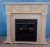 Import stone natural gas fireplace frame from China