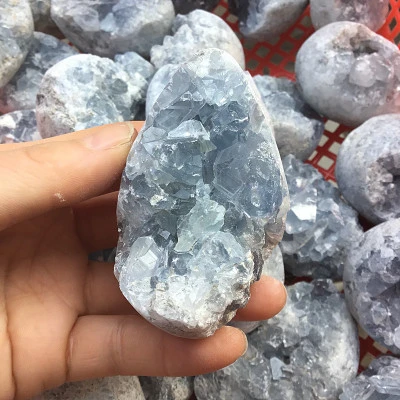 Stones Celestite Kyanite Clusters Aquamarine Rough Raw Crystal Hot Sale Natural Heart-shaped Blue Feng Shui Crystal Quartz Point