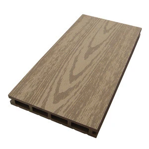 Synthetic teak panel design composite wood or bamboo lightweight end capped WPC longboard deck