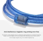 Taipuxi Usb Type A Male To B Male 2.0 Printer Data Cable AM To BM USB 2.0 Printer Cable Kabel For Printer Scanner