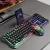 teclado gamer Computer Wired Gamer Headset Set RGB Gaming Keyboard And Mouse Combo