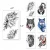 Import Temporary Sleeve Tattoos, Extra Large Full ArmTattoos Sleeves and Half Arm Fake Tattoos for Men Women Body Art, 24-Sheet from China