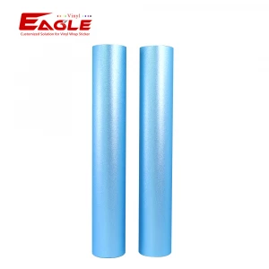 The Poster Material PVC Waterproof Glitter Light Blue Self Adhesive Vinyl Rolls