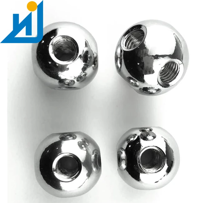 Threaded Ball For Hardware Accessories 10M Metal With Thread 19M Carbon Brushed Stainless Steel Sphere Hollow