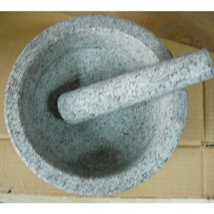 Top quality export mortar and pestlewith 3 legs super market with pestle (khalbatta)with
