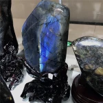 Top quality natural polished labradorite stone for decoration