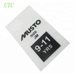 TPU printing film transparent hand tag, size label