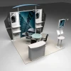 Trade show photo background exhibition booth with graphic designing