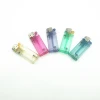 Translucent / Solid Color Electric Lighter with Custom Decor / Wrapper