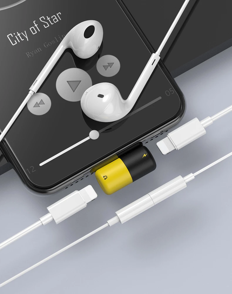 Trending ProductMini Earphone Splitter Connector Convertor 2 in 1 Accessories Music Control Adapter