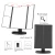 Import Tri-Fold Vanity Mirror with 22 LEDs 1x 2X 3X Magnification Touch Screen Switch Dual Power Supply Cosmetic Lighted Makeup Mirror from China