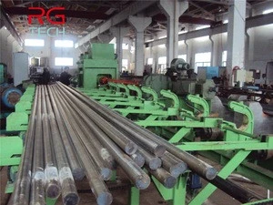Two roll straightening machine for steel bars and metal rods