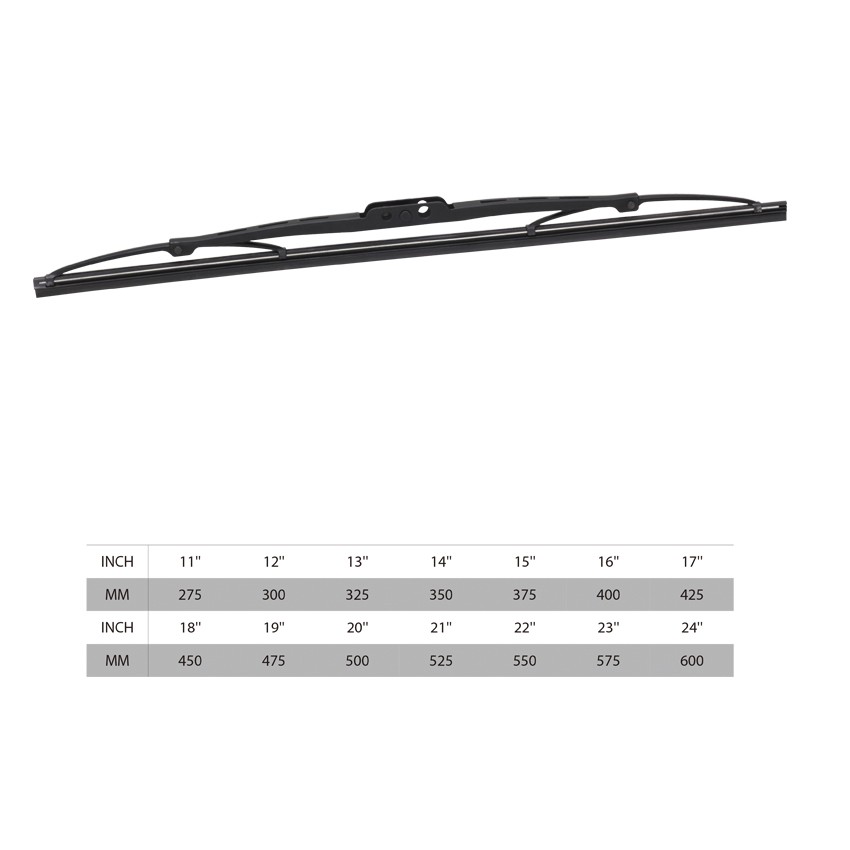 Universal car windshield wiper blade with soft silicone rubber strip refill in all size include 2 adapters
