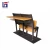 Import University school classroom folding wooden student desk and chair from China