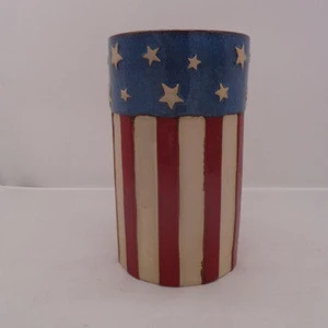 USA flag Ceramic Umbrella Stand,decorative umbrella stands