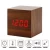 Import USB 5V Powered Mini Wooden Clock LED Digital wood alarm wooden clock led from China