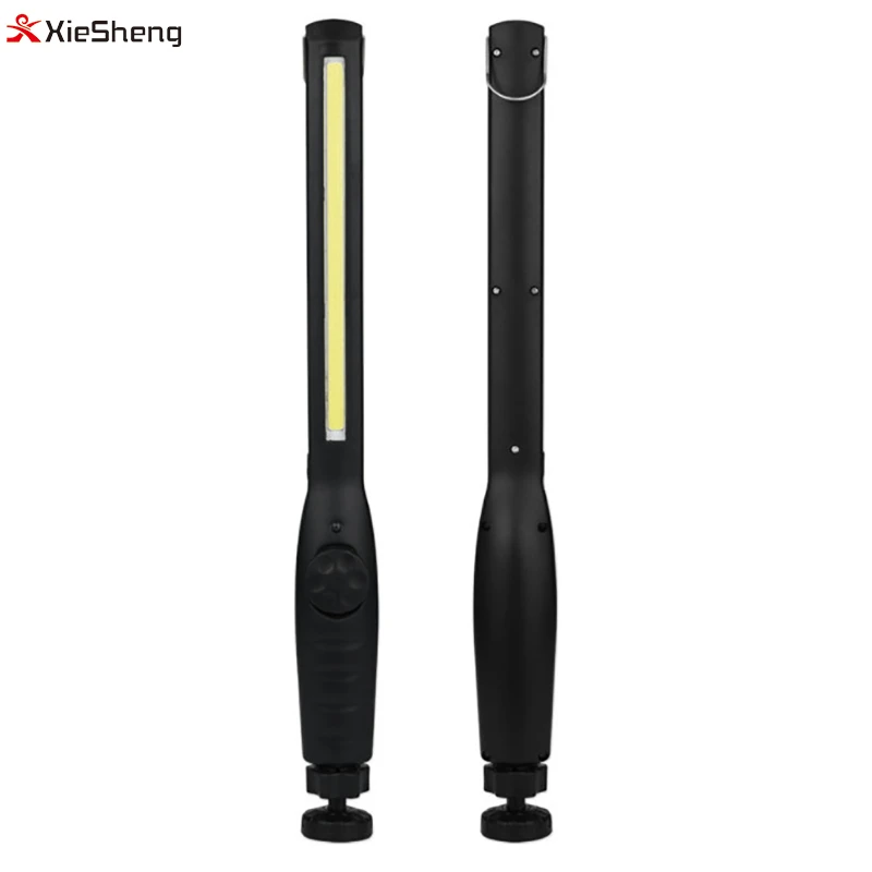 USB Charging Work Flashlight COB Inspection Work Light Emergency Torch Light with Magnetic Base and Hook for Car Repairing Outdo