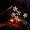 US/EU/UK Power Adapter Customizable patterns outdoor lawn waterproof snowflake pattern LED projection lamp stage lights