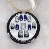UV Artificial Fingernail Art ABS Material Full Cover False  Nails 24pcs