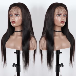 VAST cheap Brazilian human hair lace front wig. virgin hair lace wig for black women. pre pluck lace wig with baby hair