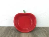 vegetable tomato shaped ceramic red salad dishes and plates for school use