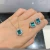 Import Vintage  Tourmaline  Gemstone Earrings/Pendant/Necklace Wedding Jewelry Sets gift from China