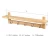 Import Wall-Mounted Coat Hook Bamboo Wooden Coat Rack with 5 Metal Hooks from China