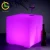 Waterproof outdoor party/event illuminated cube chair, lighted up outdoor furniture led cube seat