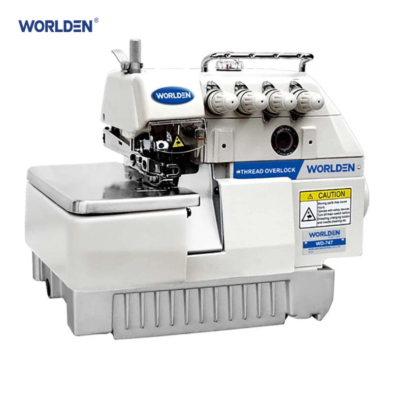 WD-747 Typical High-Speed Industrial Automatic Flat Lock OverLock Sewing Machine Price New Overlock