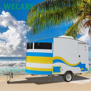 Wecare CE certified 4x4 mobile camping aluminum frame rv travel trailers