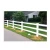 Import White 3-Rail Horse Fence Ranch Rail PVC Fence With Flat Post Caps from China