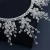 Import White Beads Crystal Wedding Crown Tiara Headpiece Handmade Bridal Hair Accessories Crowns Tiara for Bride from China