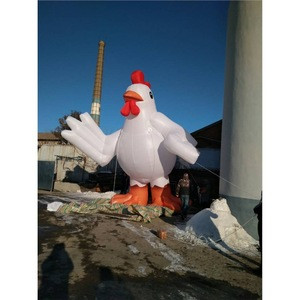Plastic Inflatable Chicken Buy White Customized Model 6m High Large Inflatable Chicken For Shop ...