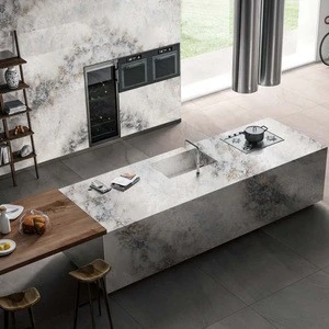 White marble coffee artificial quartz stone calacatta gold laminate countertop worktop vanity table top