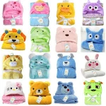Wholesale 3D Animal Fleece Swaddle Baby Blanket Y126