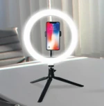 Wholesale Beauty 10 inch Tiktok Photographic Selfie Led Ring Light With Tripod Stand For Live Stream Makeup Youtube Video