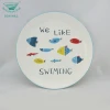 Wholesale cheap all size decal dinnerware 10&quot; white ceramic dishes round porcelain dinner plates