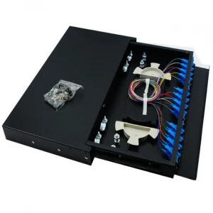 Wholesale cold rolled optical fibre drawer odf 24 core 3m visio stencil port fiber optic patch panel