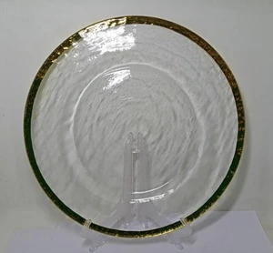 wholesale custom colored round glass beaded charger plates