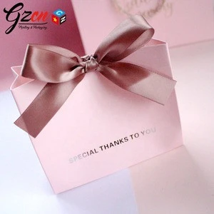 wholesale custom made with ribbon tie bow luxury gift shopping bag