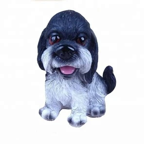 Wholesale custom souvenir resin puppy, souvenir craft, dog figurines wholesale