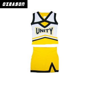 Wholesale custom youth cheerleader costume spandex cheerleading uniforms