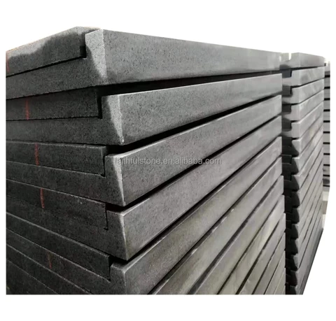 wholesale dark grey granite coping tiles for swimming pool paving stone tiles cheap pool coping stone cobble stone