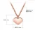 Import Wholesale Delicate Stainless Steel Heart Pendant Necklace Silver Gold Rose Gold Plated Necklace from China