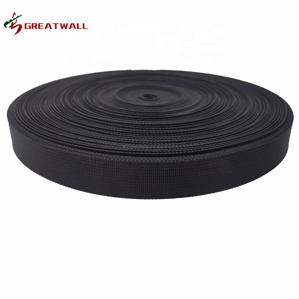 Wholesale eco-friendly 20mm-50mm customized nylon flat woven straps webbing tape