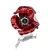 Import Wholesale Enamel Red Poppy Brooches Flower Diamante Crystal Broach Banquet Badge Brooch Pin from China