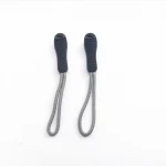 Wholesale Fancy Zipper Pulls Lanyard Rubber Zip Pullers For Bag Sliders