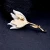 Import wholesale fashion women elegant simple creative resin beautiful lily flower brooch for ladies clothes accessories from China