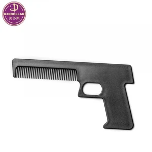 Wholesale Gun shape plastic comb